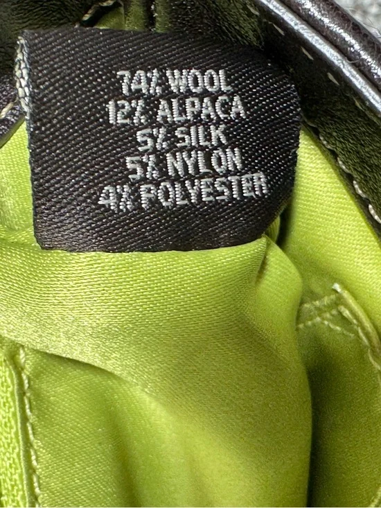 RARE VTG Coach Soho Womens Tweed Shoulder Bag Wool Alpaca Brown Green Y2K - Picture 14 of 16